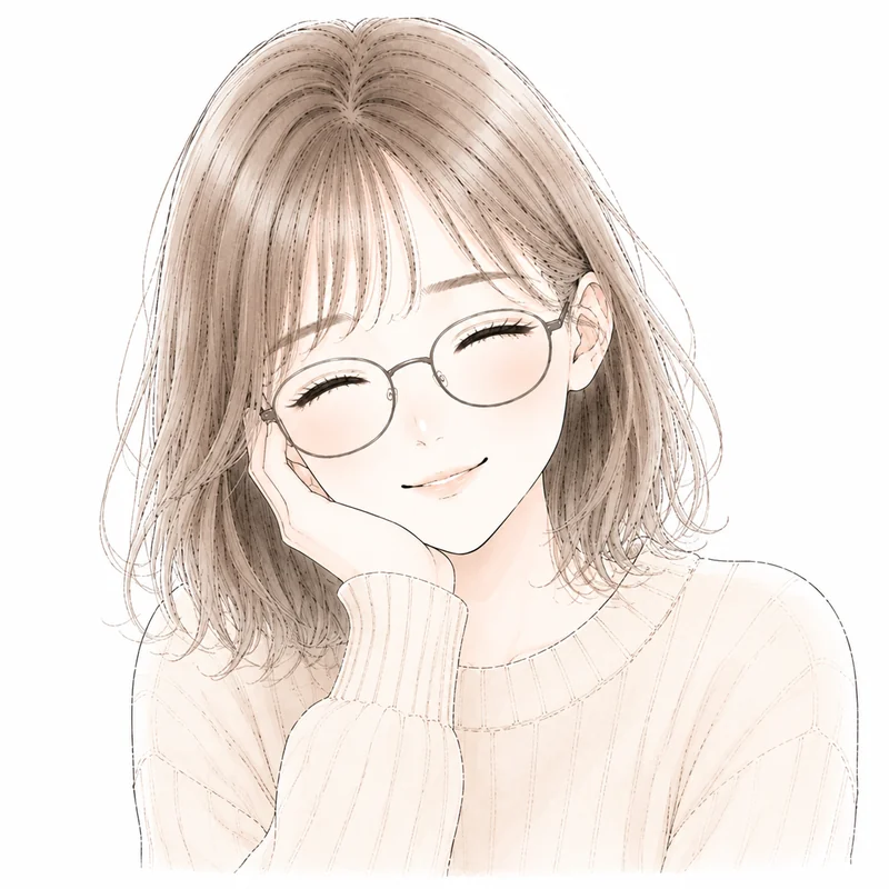 執筆者まひる（やわらかく微笑むまひる）